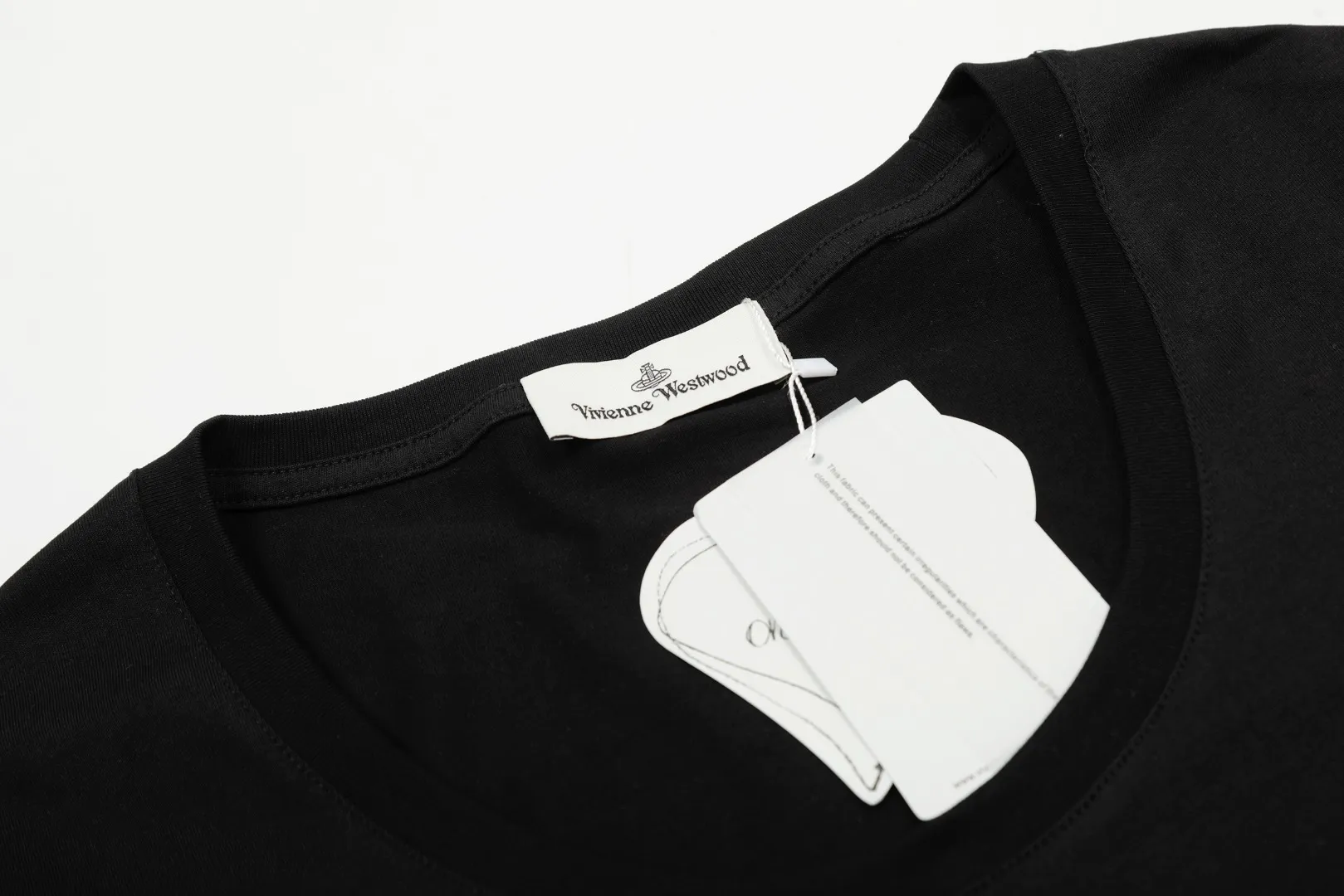 VIVI996# "Top hot style" vivienne west wood Queen Mother West U-neck big T short-sleeved, internet celebrity with millions of fans, PP same style upper body, good-looking, very high return rate! Size: XS-L Color: White Black